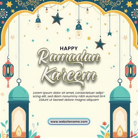 Modelo De Carta De Sauda O De Festival Isl Mico De Ramadan Kareem