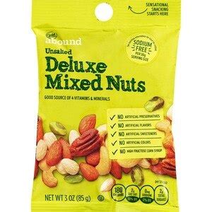 Customer Reviews Gold Emblem Abound Deluxe Mixed Nuts Unsalted 3 Oz