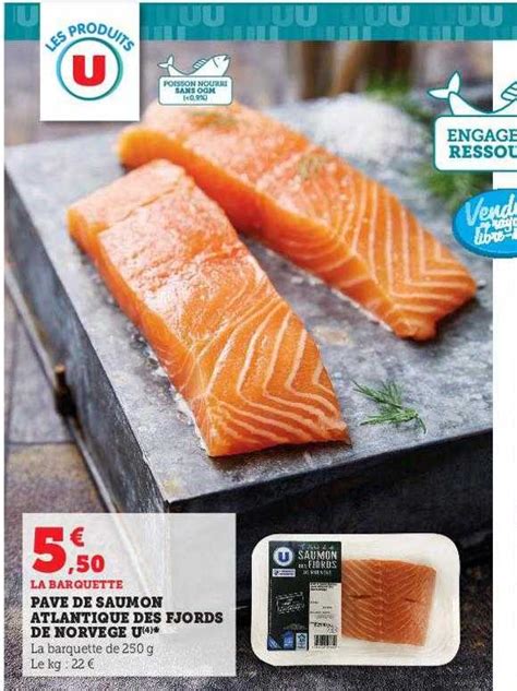 Promo Pavé De Saumon Atlantique Des Fjords De Norvège U chez U Express