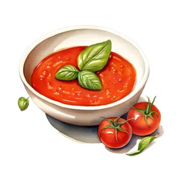 Bowl Of Tomato Soup Watercolor Tomato Soup Watercolor Tomato Soup