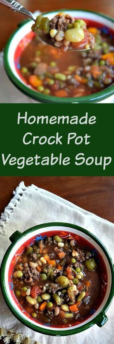 Crockpot Vegetable Soup Homemade Miss Information