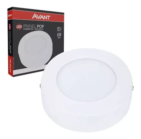 Lámpara redondo led de techo Avant Luminaria Plafon Led color blanco