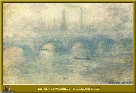 Reproductions D Art Le Pont De Waterloo Brouillard De Claude