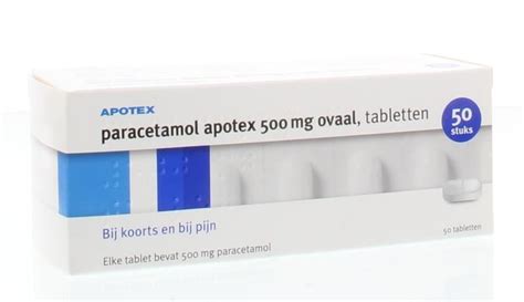 Apotex Paracetamol Mg Oval Tb Nu Medicijnen Nl