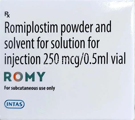 Romy Romiplostim Powder And Solvent For Solution For Injection Mcg