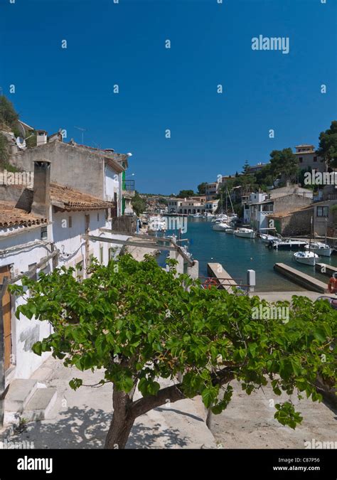 Cala Figuera Harbour With Fishing Boats Houses And Villas Mallorca