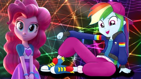 Equestria Girls Rainbow Dash And Pinkie Pie Dance Magic Games Youtube