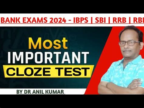 BANK EXAMS 2024 Cloze Test IBPS RRB RBI SBI PO Clerk English