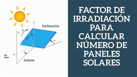 Factor de irradiación para calcular el número de paneles solares en un