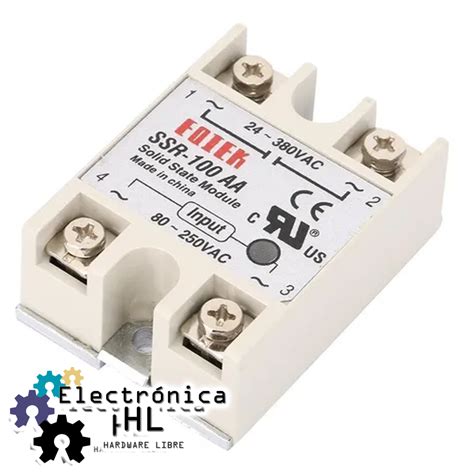 RELEVADOR DE ESTADO SOLIDO SSR 100AA Electronica HL