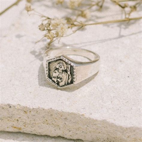 St Jude Patron Saint Of Hope Impossible Causes Signet Ring Silver