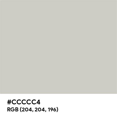 Pastel Grey color hex code is #CCCCC4