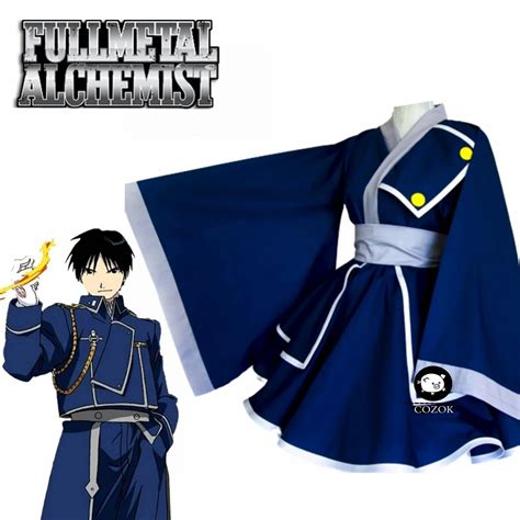 Anime Fullmetal Alchemist Roy Mustang Cosplay Costume For Women