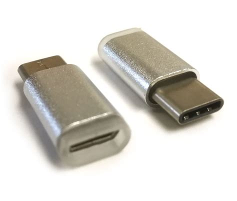 Adapter Micro USB Na USB C Srebrn Panthera