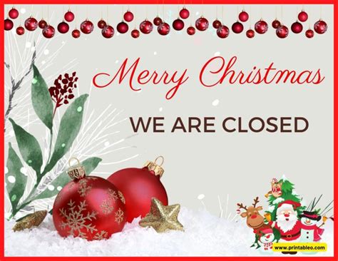 30+ Christmas Signs (Happy/Closed/Open/Sale Sign)