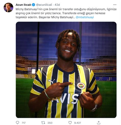 Hull City nin sahibi Acun Ilıcalı Fenerbahçe nin yeni transferi Michy