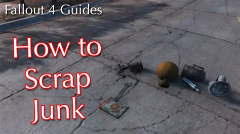 Fallout 4 How To Scrap Junk Youtube