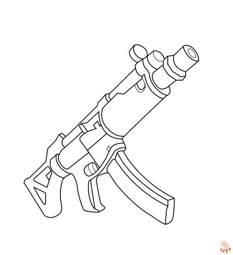 Rifle Coloring Pages