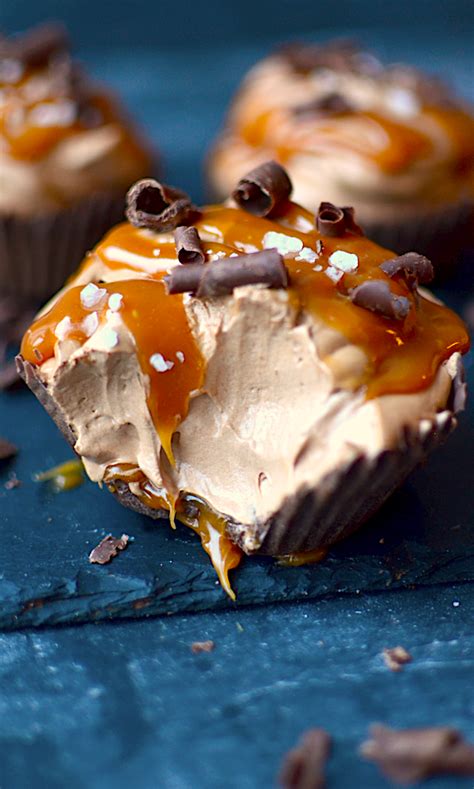 Salted Caramel Chocolate Mousse Cups Recipe Desserts Mousse