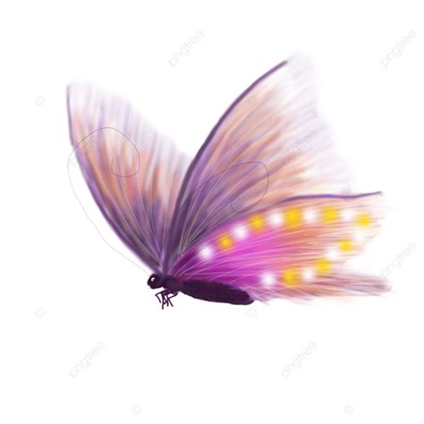 Pink And Purple Cute Simple Hand Painted Butterfly Illustration Hand