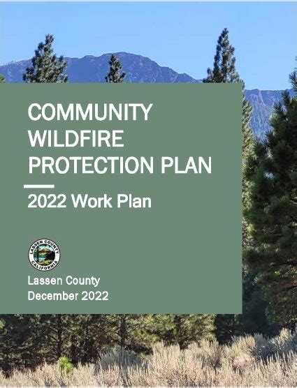 Lassen County Community Wildfire Protection Plan 2022 Work Plan Lassen Fire Safe Council