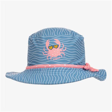 Molo Blue Turtle Sun Hat Upf50 Childrensalon