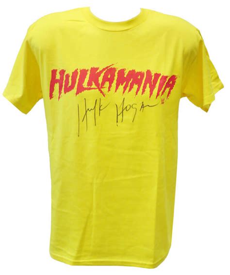 Hulk Hogan Signed Hulkamania T Shirt Schwartz Pristine Auction