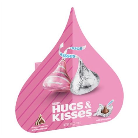 HERSHEY'S HUGS & KISSES Assorted Milk Chocolate and White Creme Candy ...