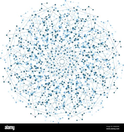 Vector Abstract Molecule Background Circle Structure Of Connected