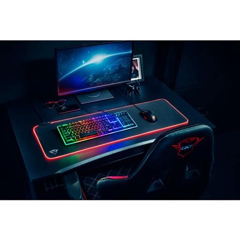 Trust gaming podloga za miš i tipkovnicu GXT764 RGB XXL Bazzar hr