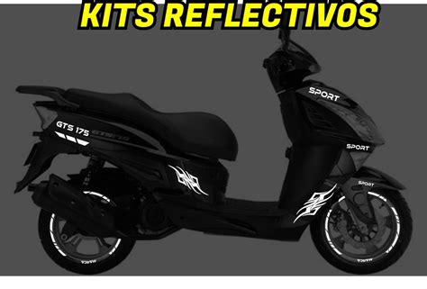 KIT REFLECTIVOS ITALIKA MOTONETA GTS 175 Ahuevosi