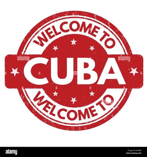 Welcome To Cuba Grunge Rubber Stamp On White Background Vector