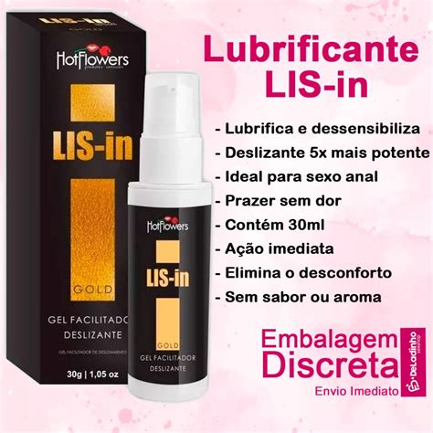 Gel Dessensibilizante Lis In Gold Extra Forte Lubrificante Anal