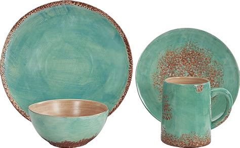 Paseo Road By Hiend Accents Patina Turquoise 16 Piece