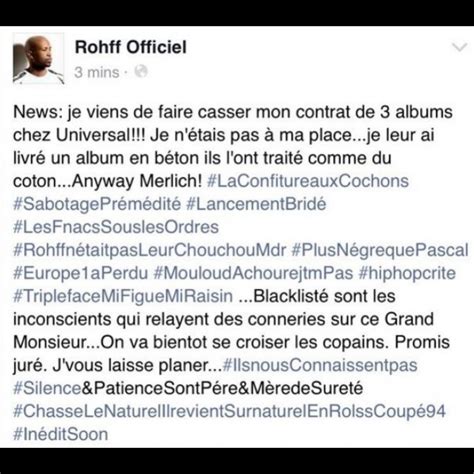 Marcus Dia Tv On Twitter Pourquoi Rohff Appara T Chaque Que Fois