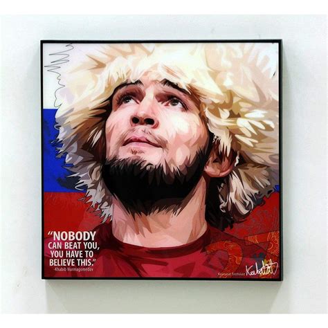 Khabib Nurmagomedov Russia UFC MMA Sport Poster POP Art Canvas Quotes