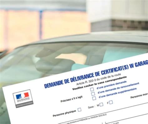 Comment Obtenir Une Carte Grise W Garage