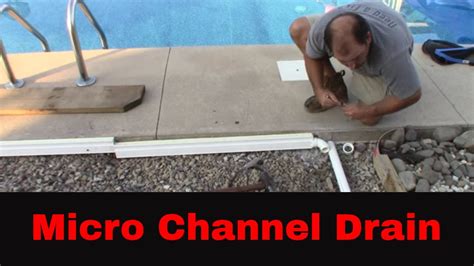 How To Install A Concrete Channel Drain Youtube