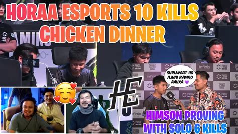 Horaa Esports Kills Chicken Dinner Himson Solo Kills Cr Horaa