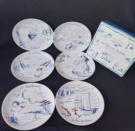 Les Mers Du Monde Coffret Assiettes Porcelaine La Chaise Longue Eur