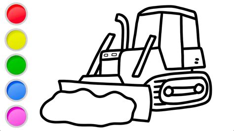 How To Draw A Bulldozer Bulldozers Are So Strong They Are Often Used To Move Other Earthmoving