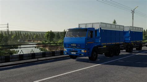 KAMAZ 45143 FARMER AND NEFAZ 8560 V2 1 FS19 Mod FS19 Net