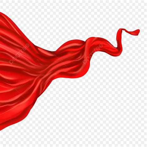 Satin Clipart Hd Png Fabric Silk Satin Abstract Style Flying Red Satin