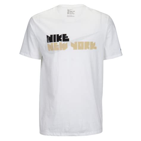 Nike Graphic T-Shirt - Men's - Casual - Clothing - White/Black/Gold