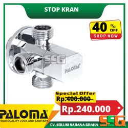 Jual Paloma Fcp Keran Stop Toilet Wc Jet Shower Valve Tembok Kran