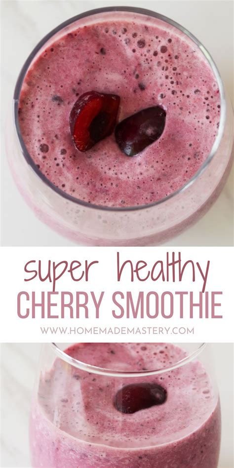 Healthy Ice Cream Cherry Smoothie Recipe Homemade Mastery Recipe