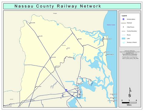 Nassau County Railway Network Color 2009