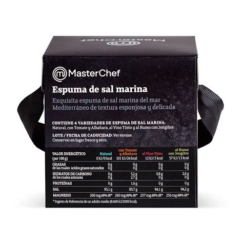 Pack espumas de sal MasterChef edición limitada Sal marina española