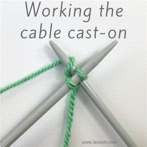 tutorial - the cable cast-on - La Visch Designs