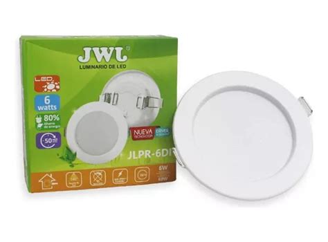 Plafon Led W Empotrable Luz Blanca Redondo Di Pzs Jwj Meses Sin